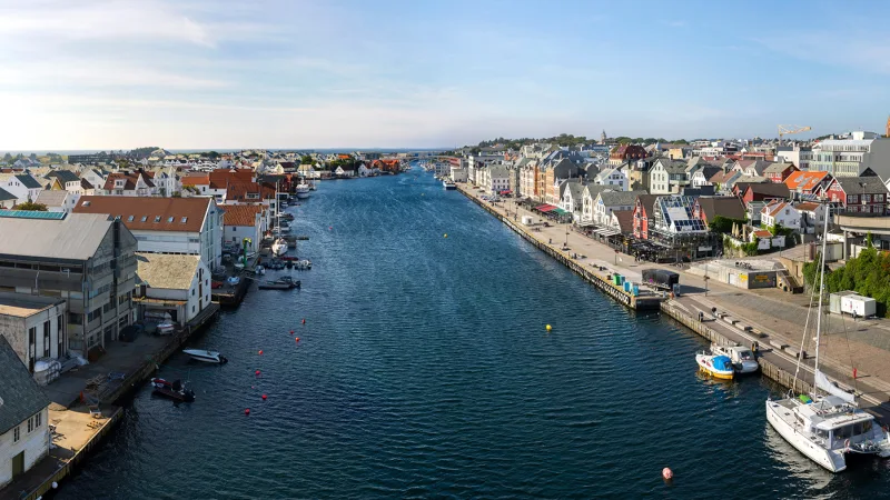 Haugesund water and city