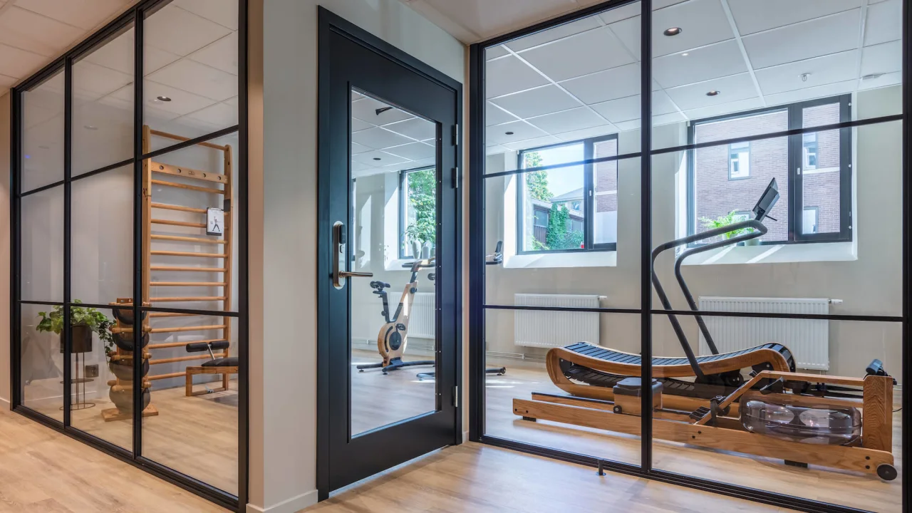 The gym at Clarion Collection Hotel Uppsala.