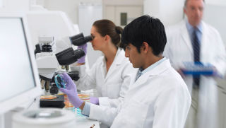 A cancer researcher working at The national Cancer Societies