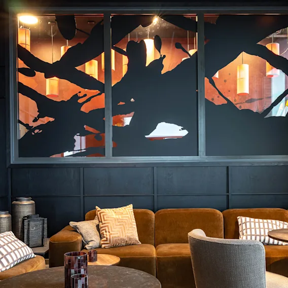 Lounge area at Clarion Hotel® The Pier in Gothenburg. 