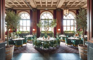 Tables, trees and windows at Norda, Clarion Hotel Post