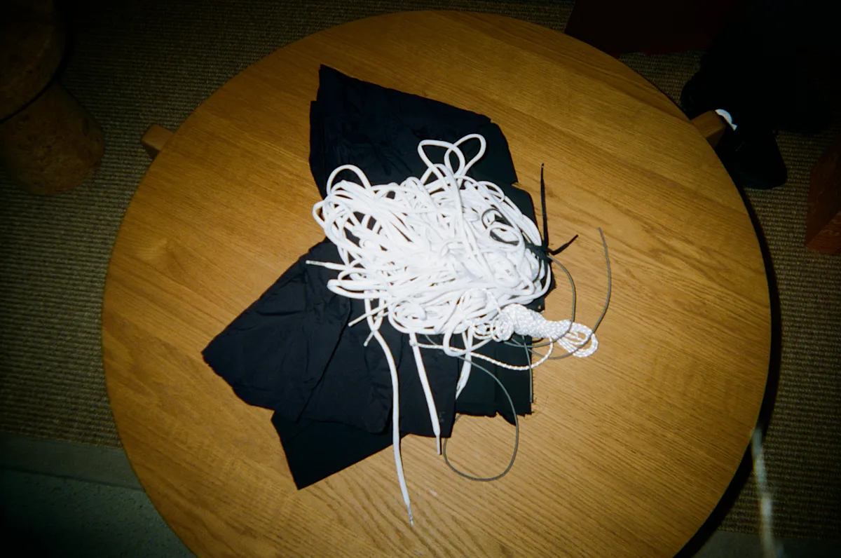 Inside the red box: Eva shoelaces