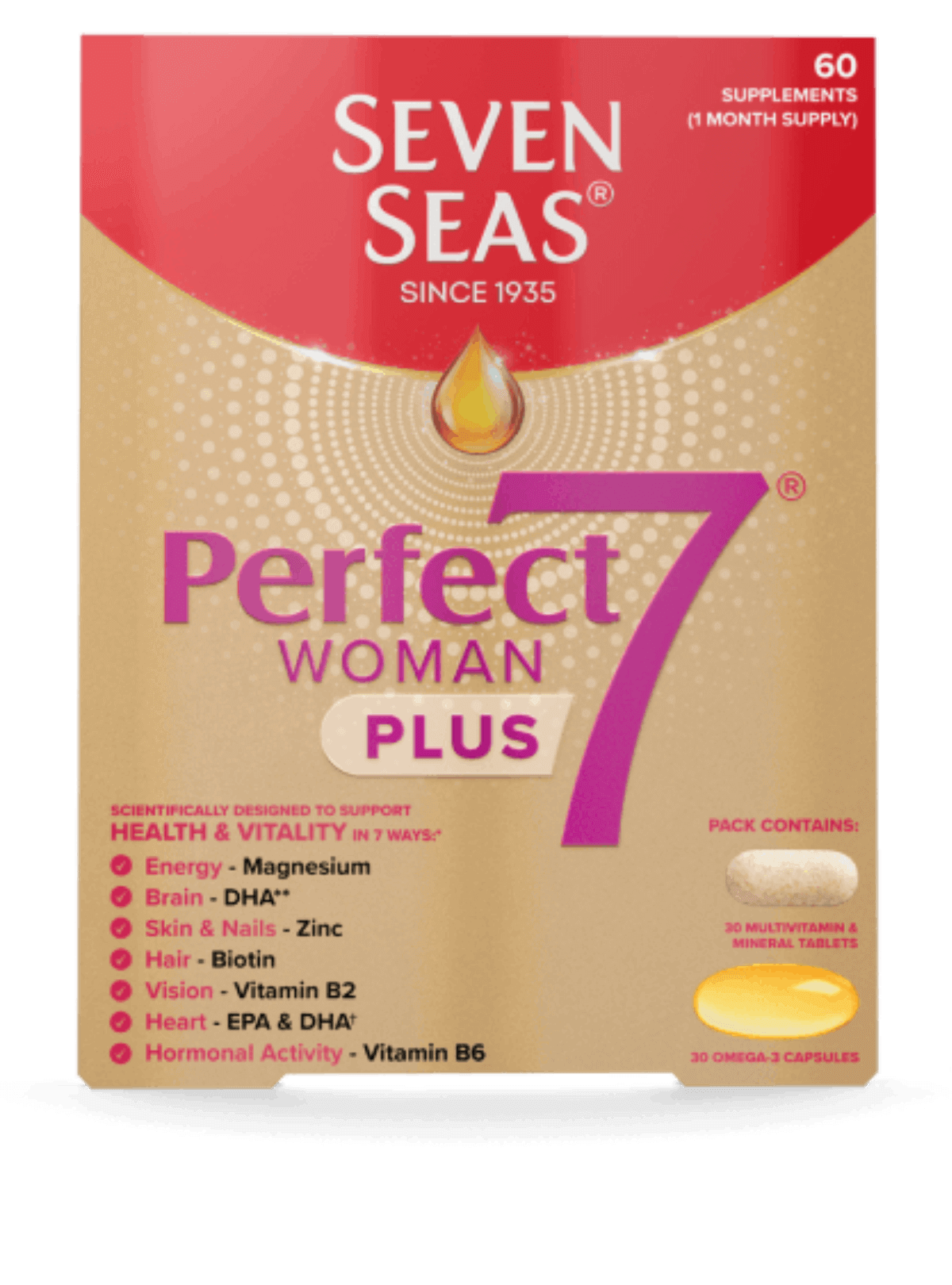 Multivitamins Perfect7 Woman Plus Capsules | Seven Seas