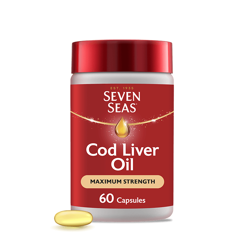 Seven Seas Cod Liver Oil Maximum Strength 60 packshot
