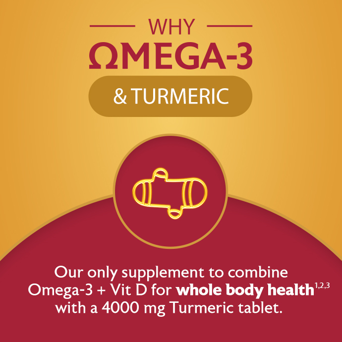 Omega3 & Turmeric Capsules and Tablets Seven Seas