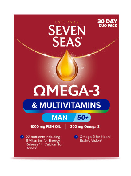 Seven Seas Omega-3 & Multivitamins Man 50+