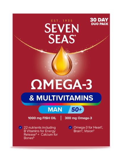 Seven Seas Omega-3 & Multivitamins Man 50+