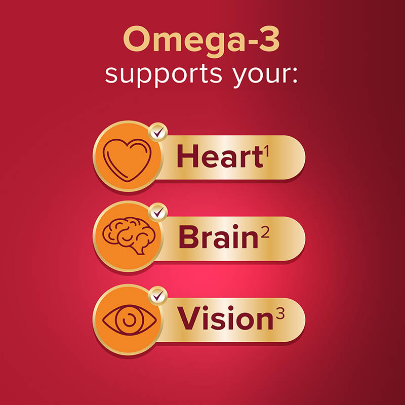 Omega-3 supports your heart, brain, vision