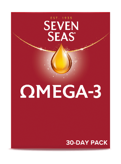 Seven Seas Omega-3 30ct Carton Blister 2D