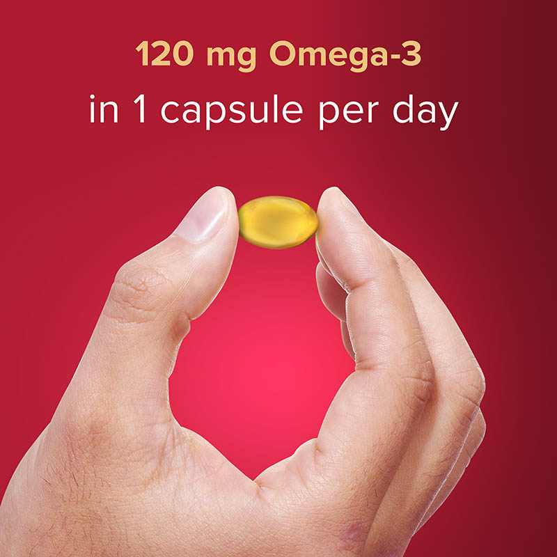 120 mg Omega-3 in 1 capsule per day