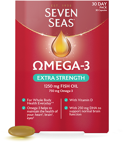 tapijt mythologie Humoristisch Omega-3 Extra Strength Fish Oil Capsules With Vitamin D | Seven Seas