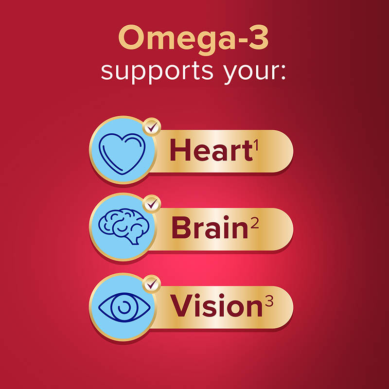 Omega-3 supports your heart, brain, vision