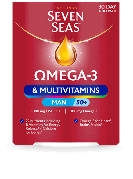 Seven Seas Omega-3 & Multivitamins Man 50+