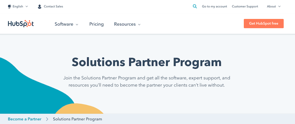 hubspot solutions partner program allowing for various tiers for indirect sales