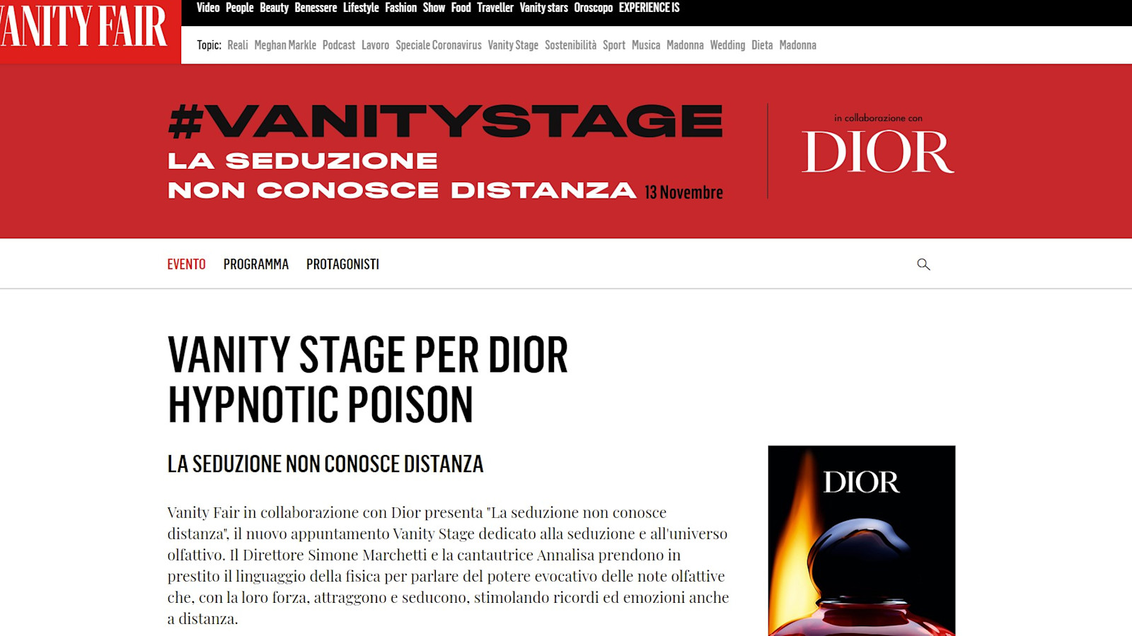 VF Stage DIGITAL PLATFORM - Benedetta Malavasi - Italy - Vanity Fair Stage