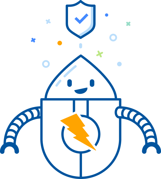 Zapbot, the mascot of the ZAP project