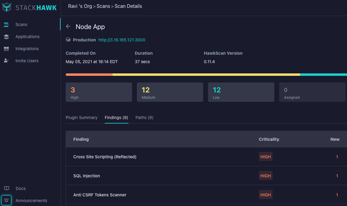 Automated DevSecOps StackHawk Harness - 57 image