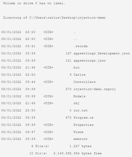 .NET Command Injection: Examples and Prevention - Picture 8 image