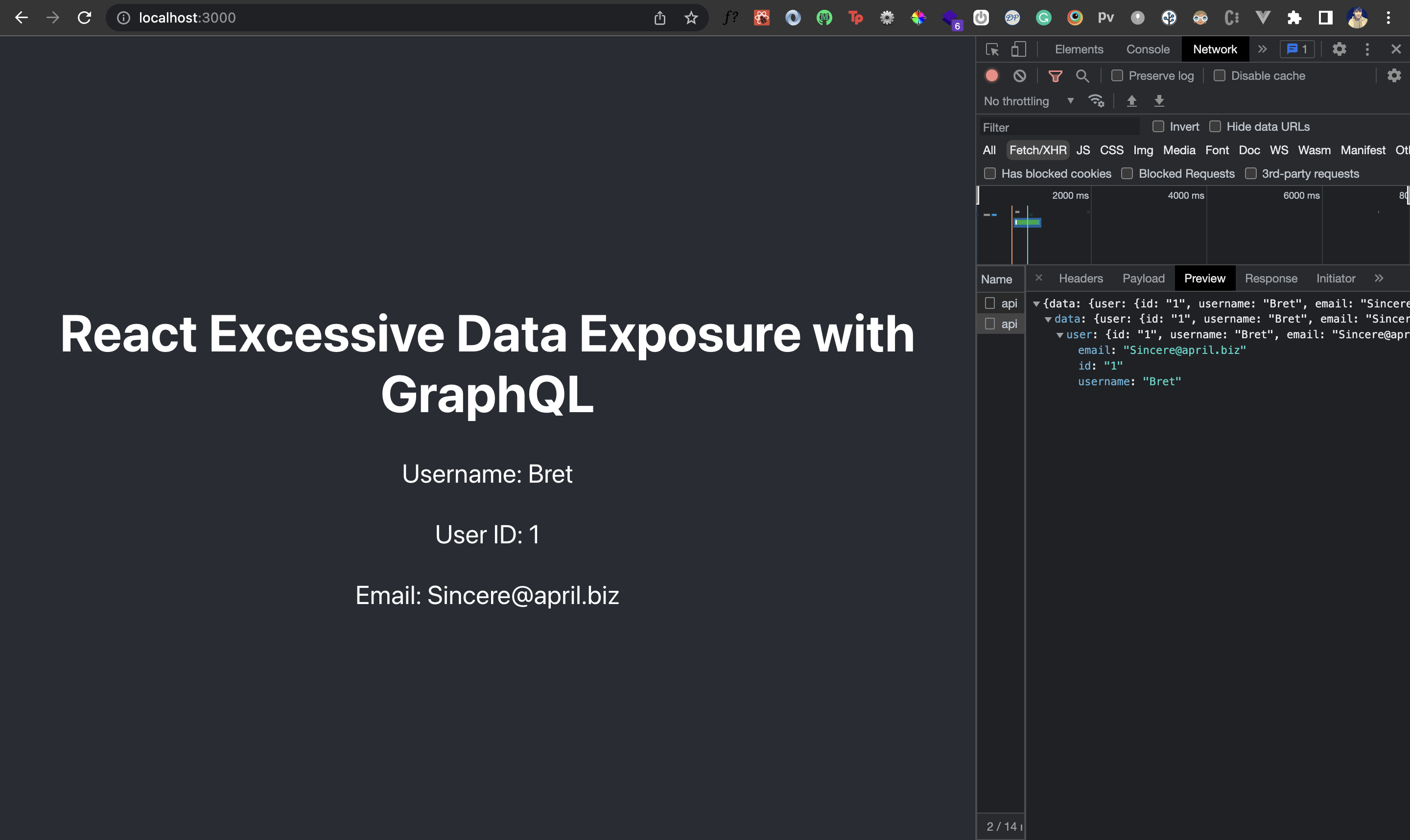 React Excessive Data Exposure: Examples and Prevention image