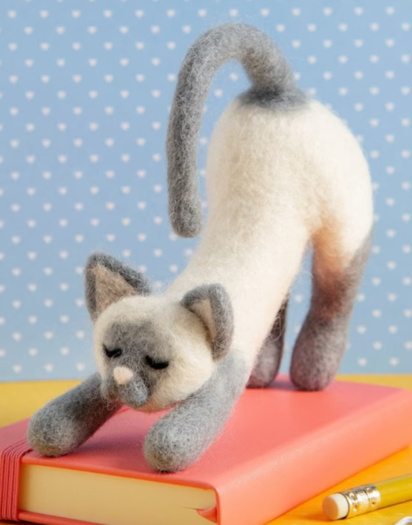 Cat Needle Felting Kit gift idea for cat lovers