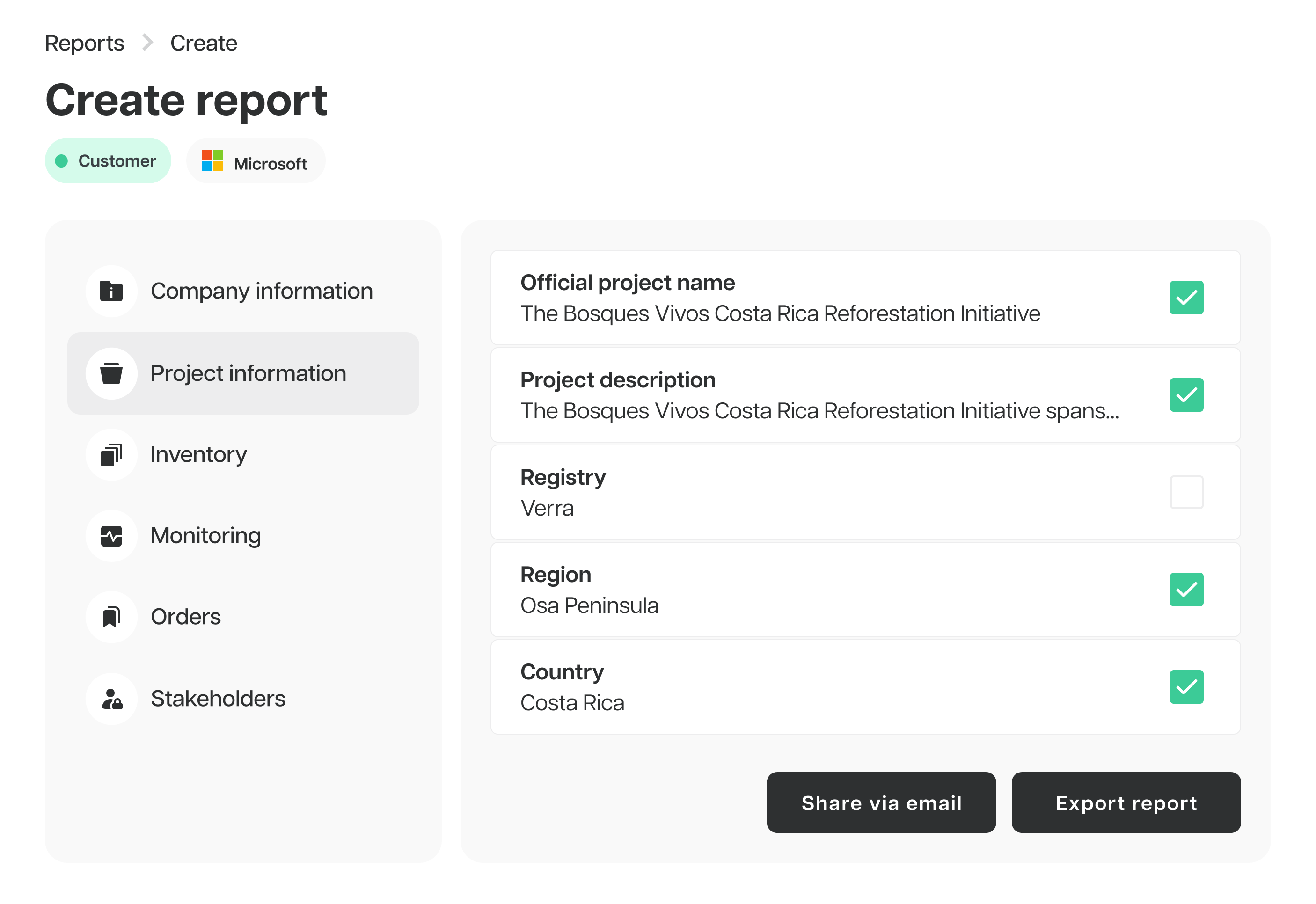 Stakeholder Reporting