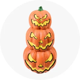 Animated Stacked Pumpkin Set for Halloween D