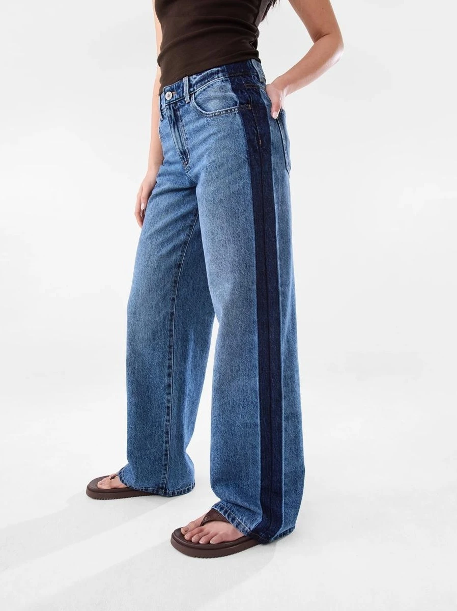 Side Stripe Wide Leg J