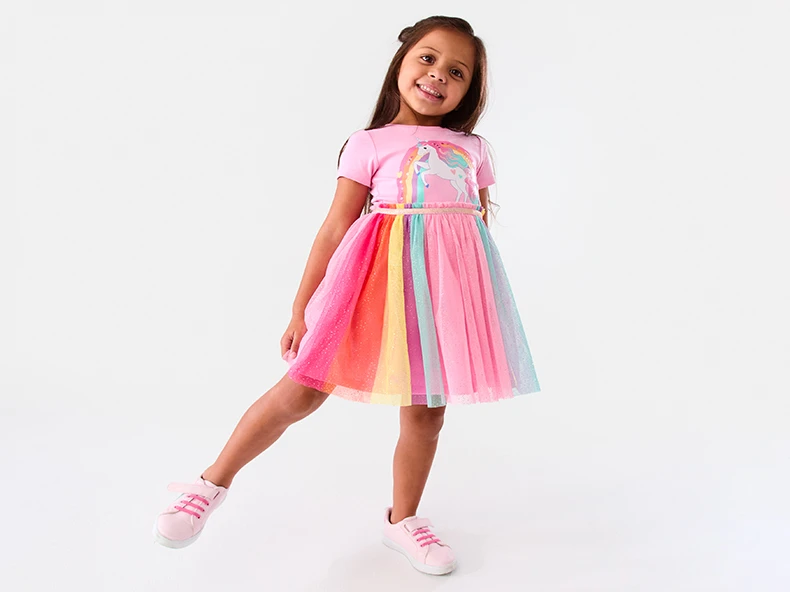 Girls unicorn tutu dress