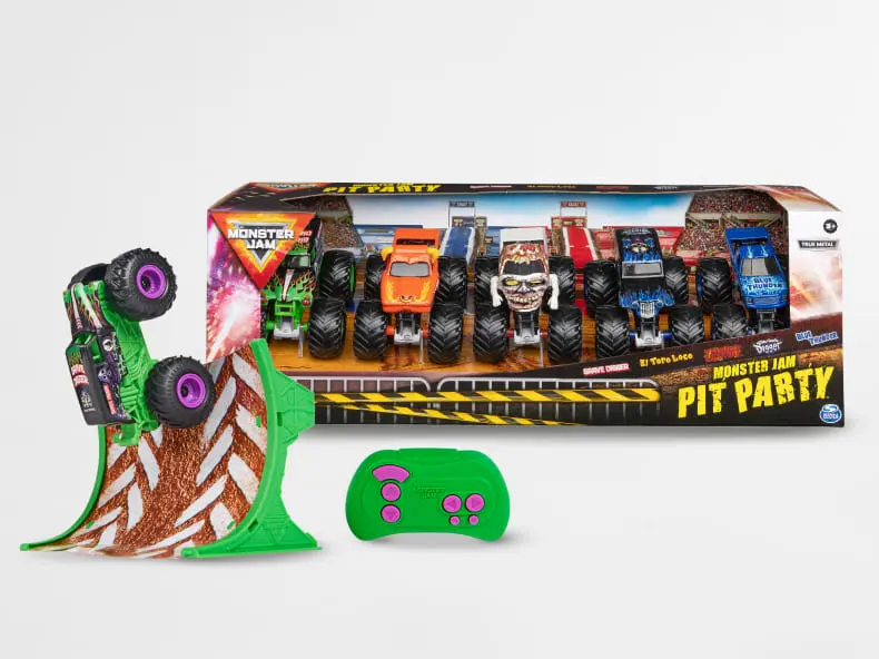 5 Pack Monster Jam Pit Party 1:64 Scale Truck