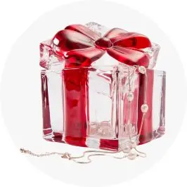 Glass Gift Trinket Box