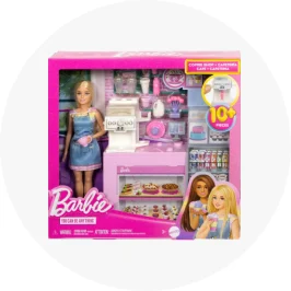 Barbie Coffee Shop Playset with Blonde Barista 