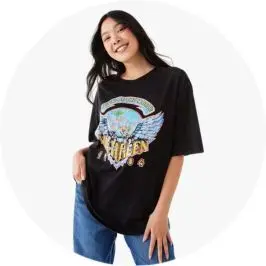 Short Sleeve Van Halen License Premium Oversized T-s