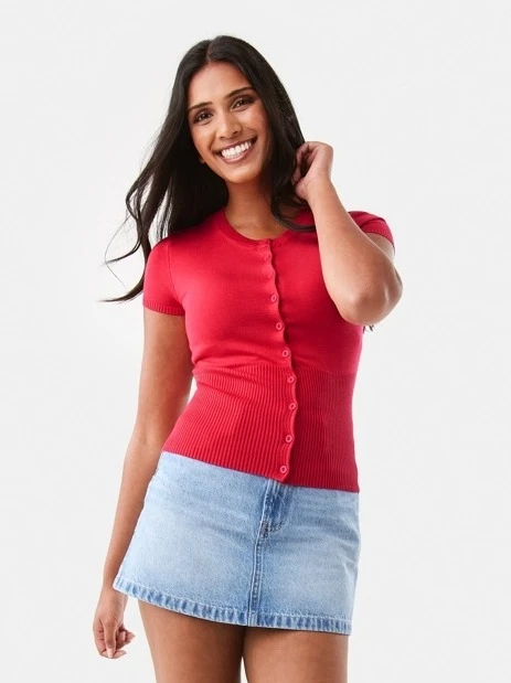 Longline Button Up