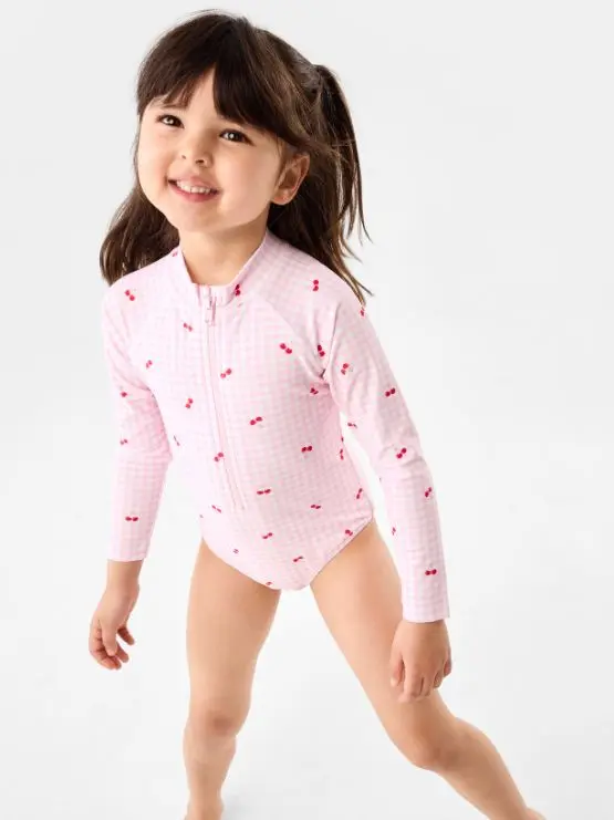 Long Sleeve One Piece Swimsuit for Girls
