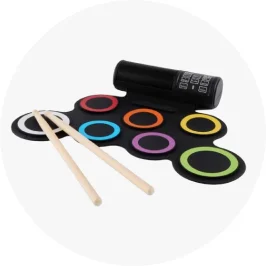 Roll-up electronic drum