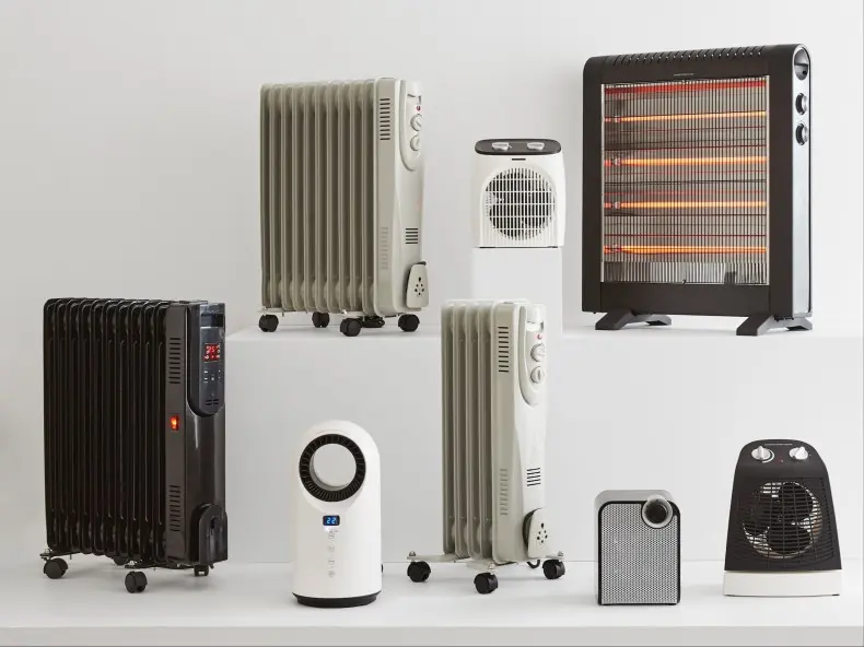 collection of heaters