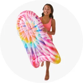 Girl Holding Inflatable Bodyb