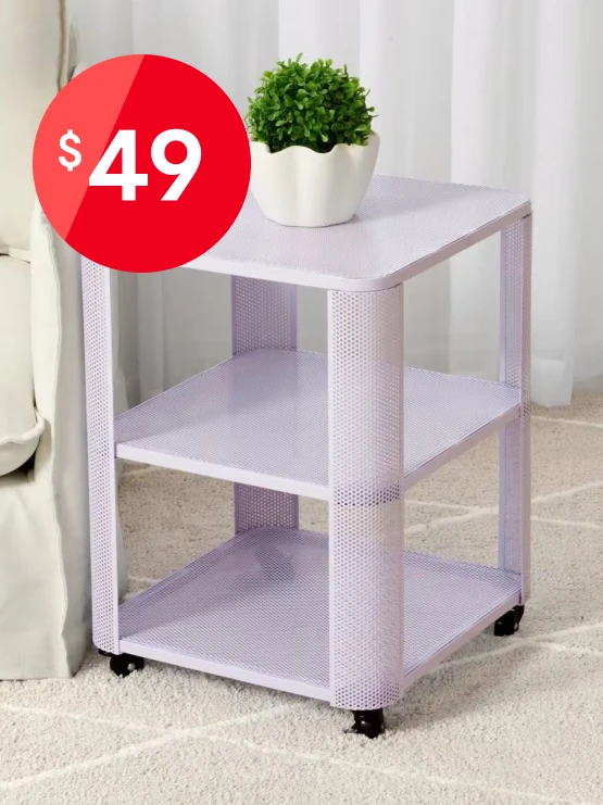 Mesh Side Table - Lilac