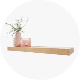 Oak Look Floating Shelf