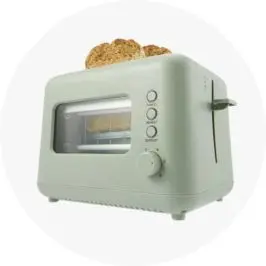 2 Slice Window Toaster - Green