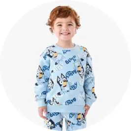 Bluey License Print Crew Neck Sweatshirt for 