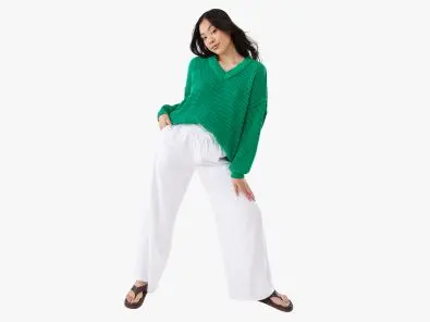 Womens Linen Blend Clot