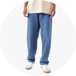 Mens Light Wash Relaxed Fit J