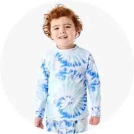 Printed Long Sleeve Rash Vest for Boys 1-7 y