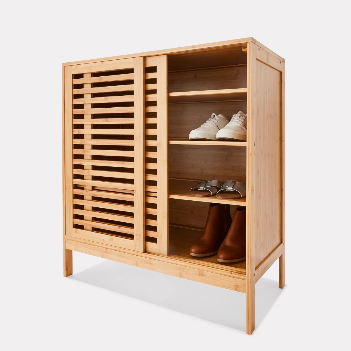 bamboo shoe cabinet