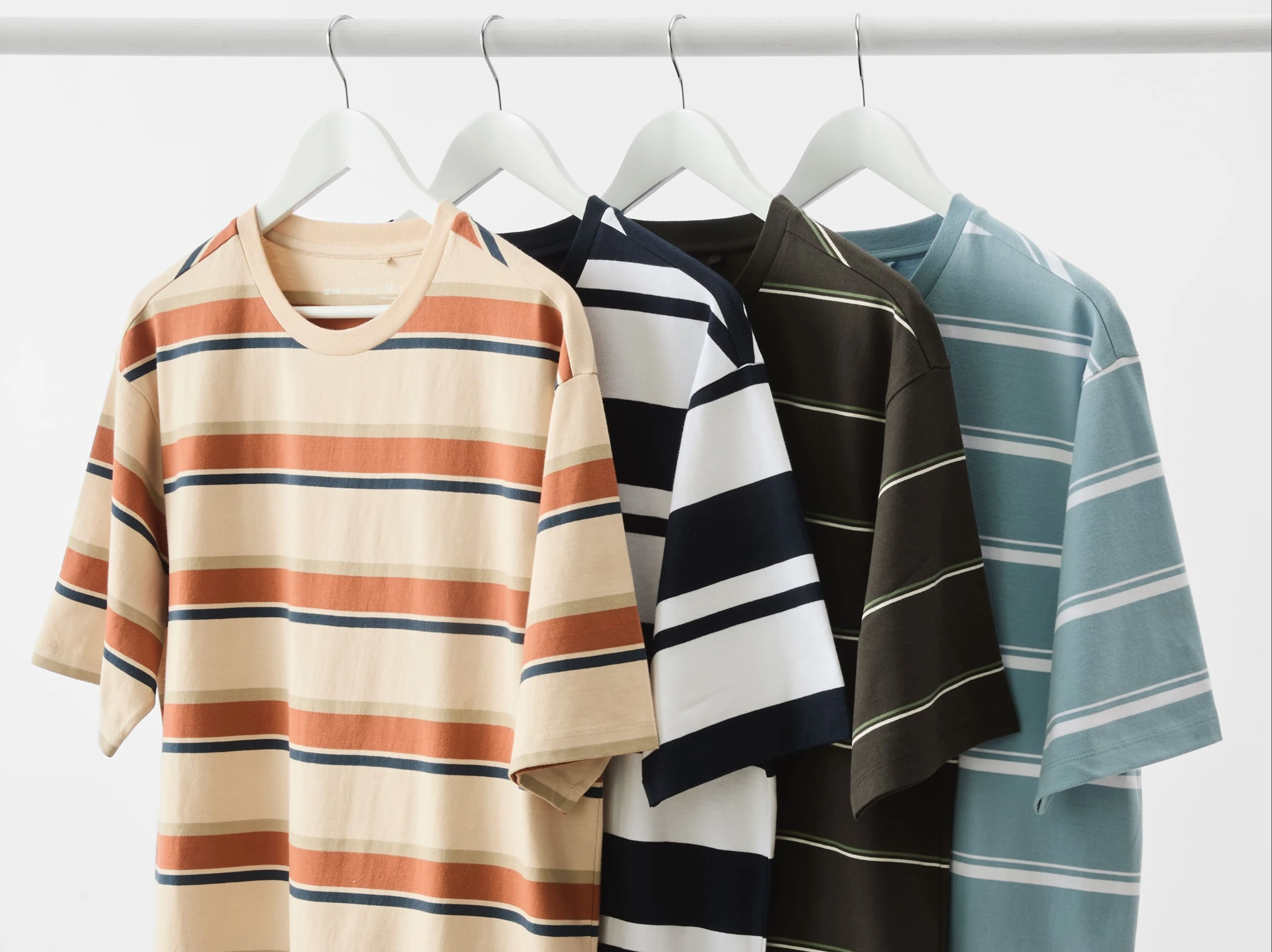 Assortment of Men's Oversized Striped T-Shirts