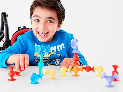 15 Piece Suction Construction Toy valued at $12.00