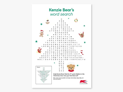 Kenzie Bear kids' activity