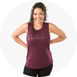 Woman Wearing Active Everlast Keyhole 