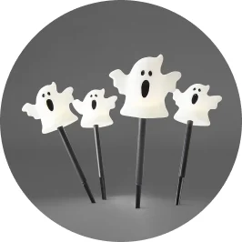 4 Piece Light Up Ghost Pathway St